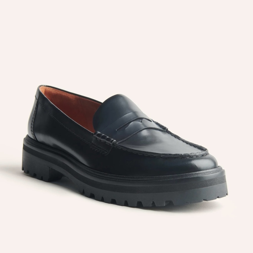 Reformation Agathea Chunky Loafer in black